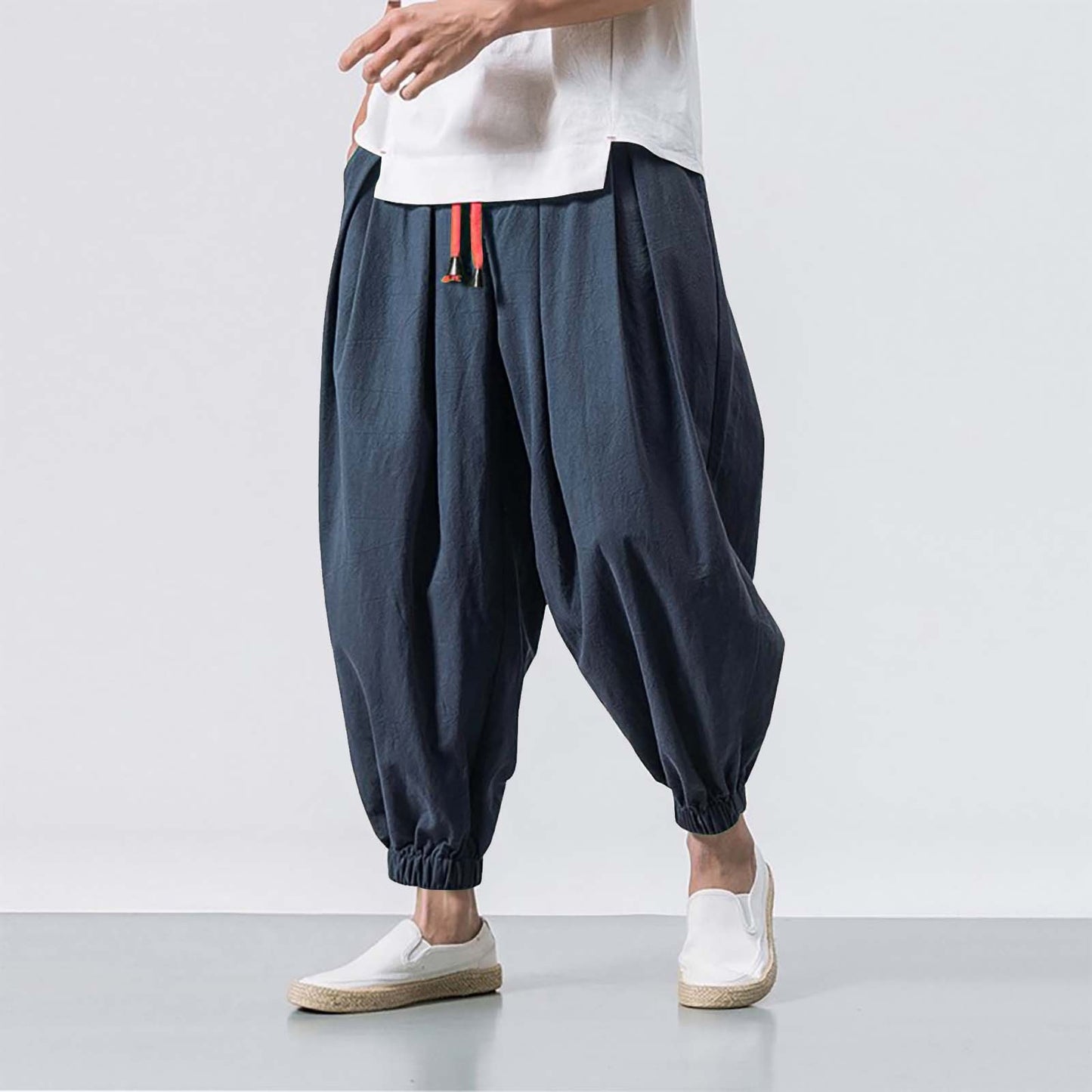 Chinese Style Japanese Linen Men's Casual Pants