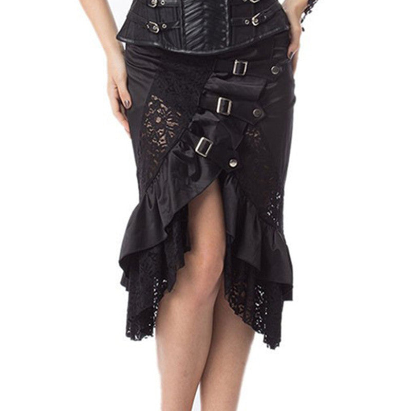 Fashion Lace Punk Rock Gothic Skirt