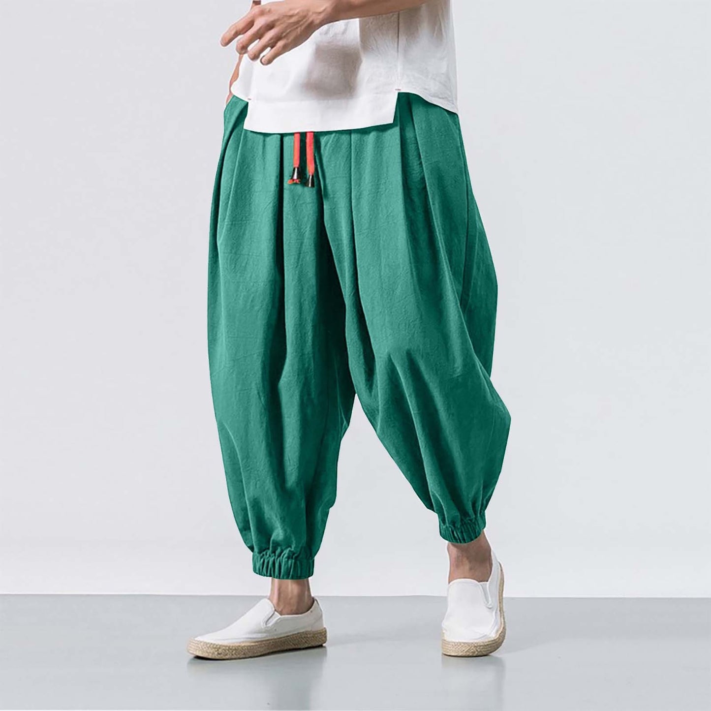 Chinese Style Japanese Linen Men's Casual Pants