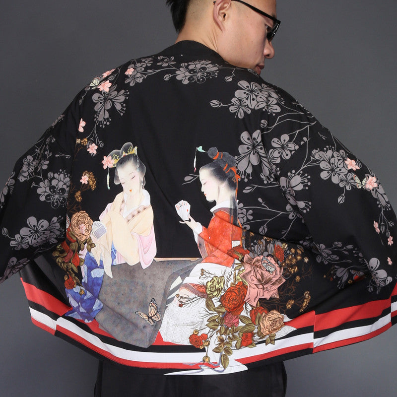 Japanese style ukiyo cardigan