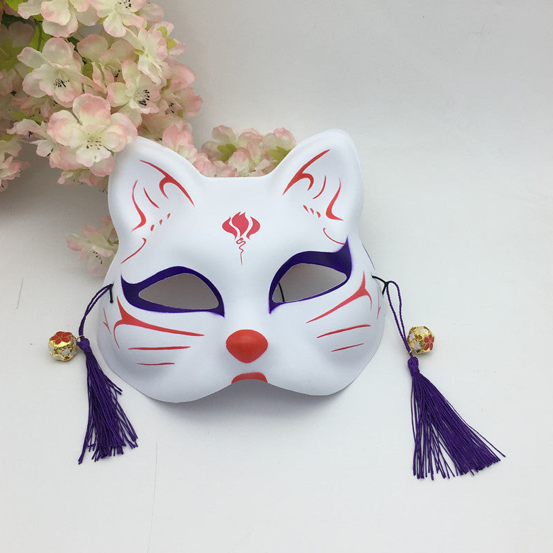 Painted Japanese Style Japanese Style Fox Half Face Antique Cat Face Mask