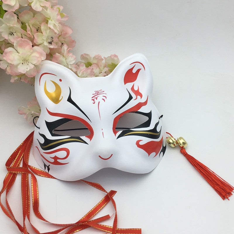 Painted Japanese Style Japanese Style Fox Half Face Antique Cat Face Mask