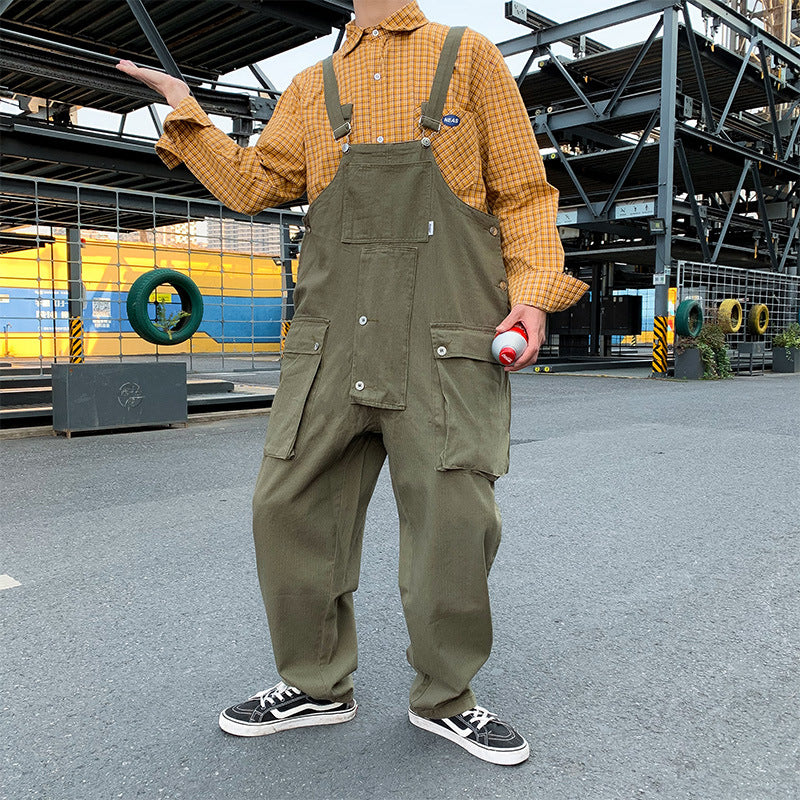 Japanese overalls loose jumpsuit