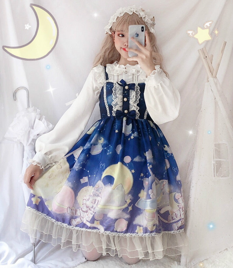 Sweet Cute Japanese Kawaii Girls Vintage  Lace  Summer Skirt