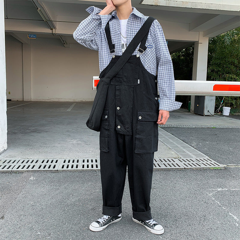 Japanese overalls loose jumpsuit