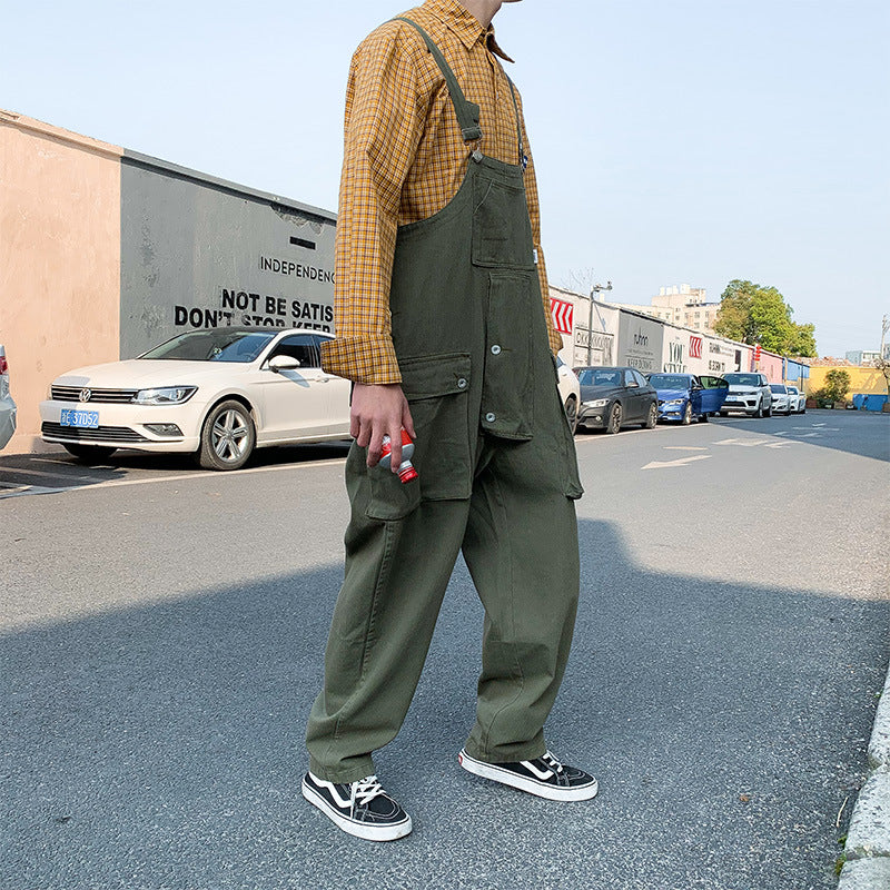 Japanese overalls loose jumpsuit