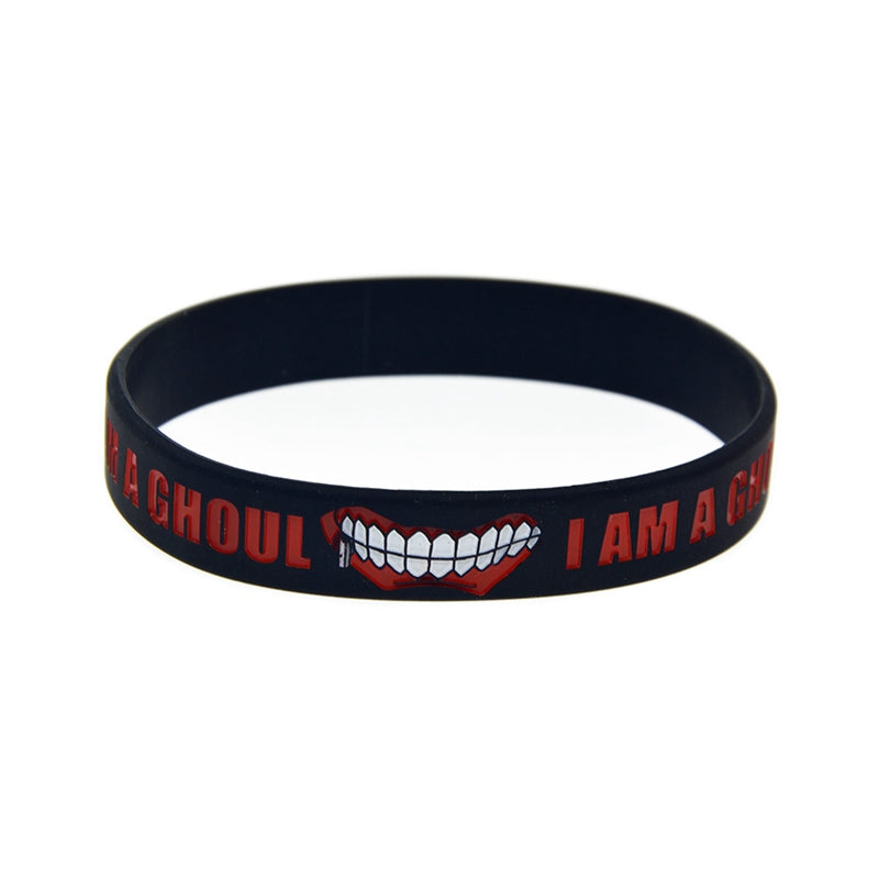 Japan Anime Tokyo Ghoul Silicone Rubber Bracelet Bangle