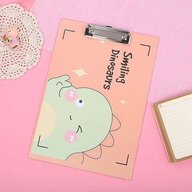 Cute Kawaii A4 Clipboard File Folder Board Writing Pad Clip