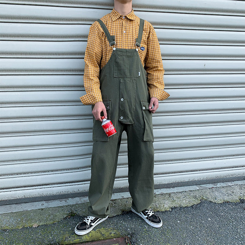 Japanese overalls loose jumpsuit