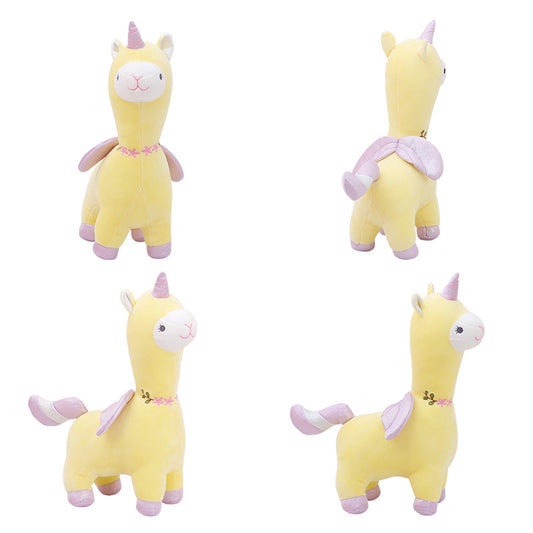 One-horned alpaca figures