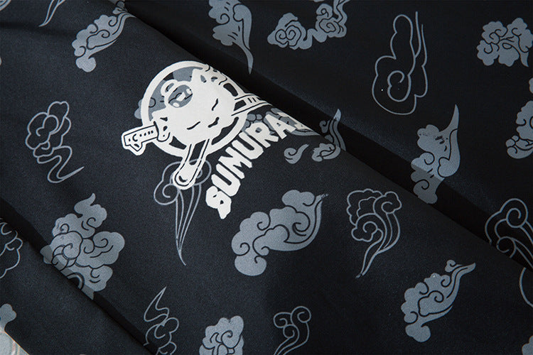 Japanese Kimono Cardigan Cat Samurai Streetwear Men Women Japan Harajuku Anime Clothes