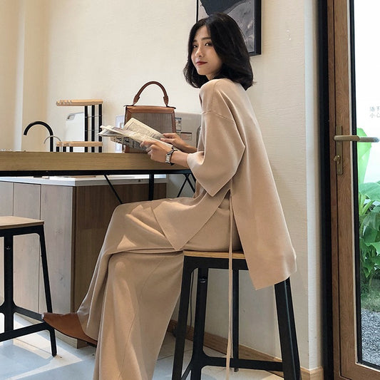 Knitted Suit Women Autumn And Winter 2021 Japan And South Korea New Loose