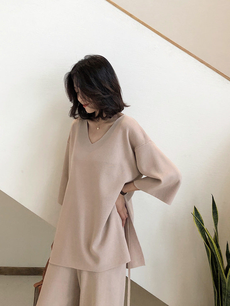 Knitted Suit Women Autumn And Winter 2021 Japan And South Korea New Loose