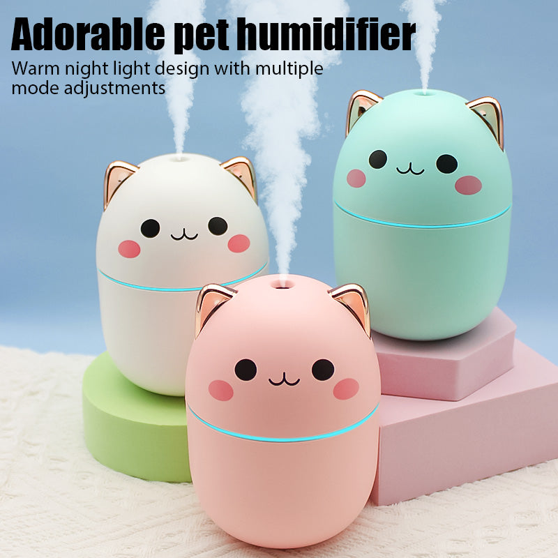 Cartoon Kawaii Air Humidifier 250ML Aroma Essential Oil Diffuser USB Cool Mist Sprayer For Bedroom Home Car Fragrance Diffuser